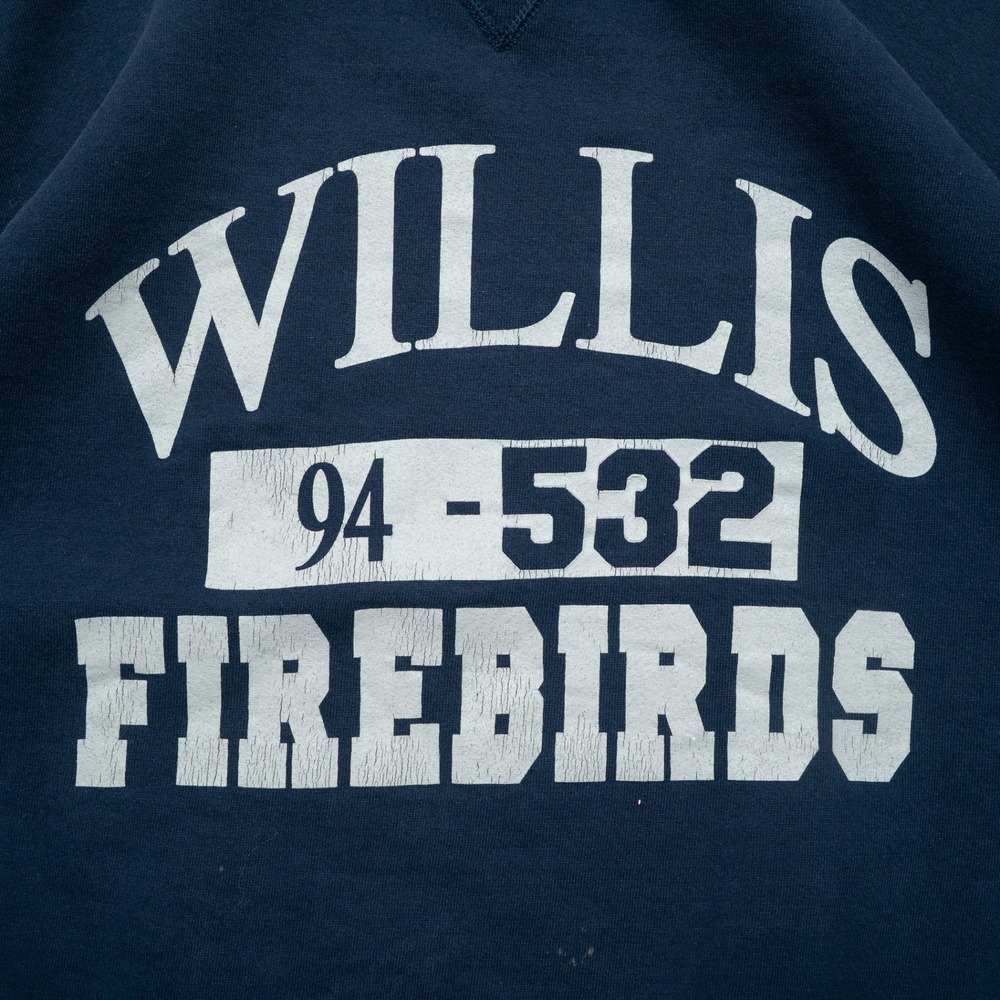 Vintage 90s Willis Firebirds Russell Athletic Distressed Sweatshirt Adult XL USA - Picture 2 of 9